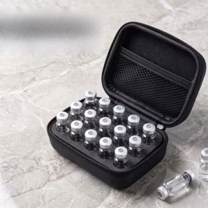 SPX Labs 15-slot black research vial storage case with protective hard shell