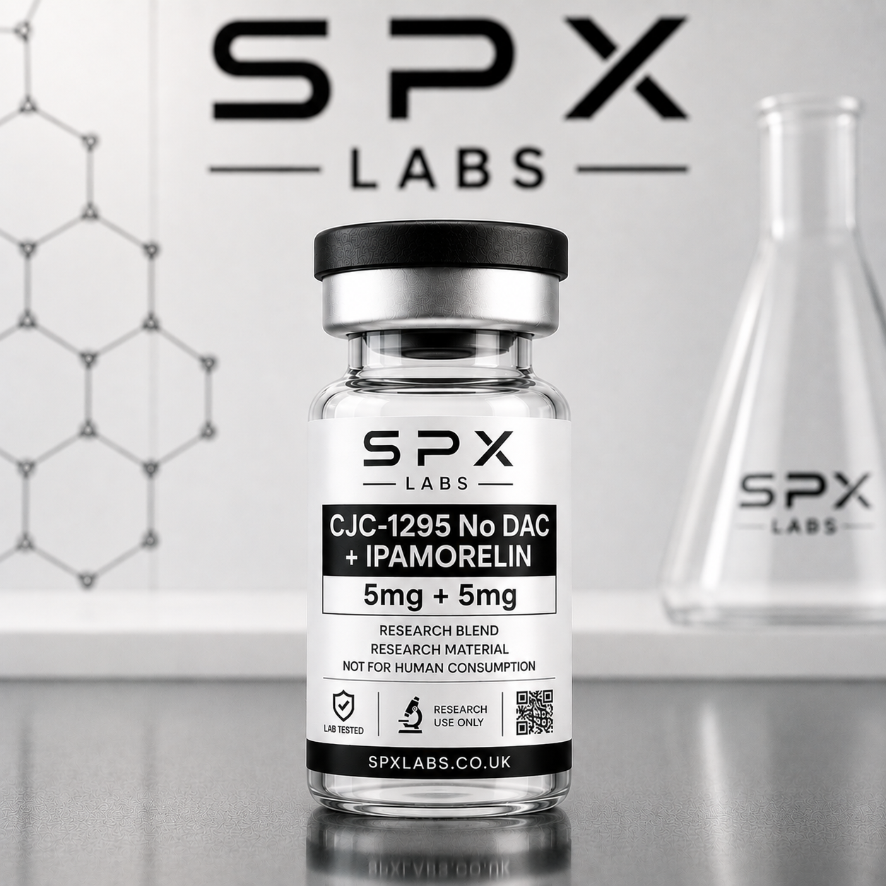 CJC-1295 No DAC + Ipamorelin UK 10mg research blend - SPX Labs
